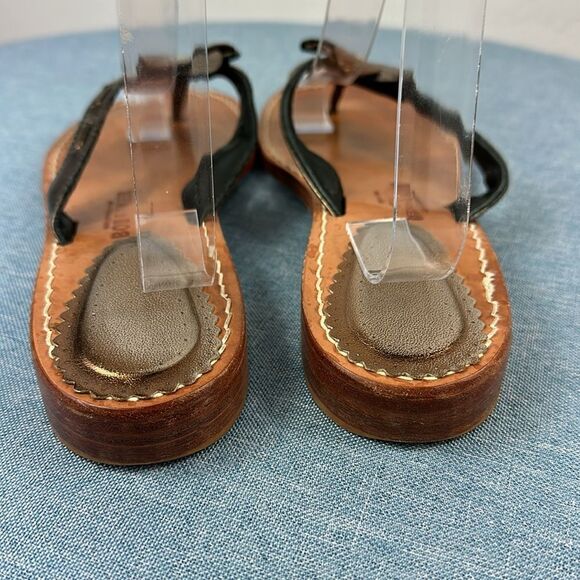 Bob Baker Brown Leather Floral Thong Sandals Size 10M - Picture 4 of 9